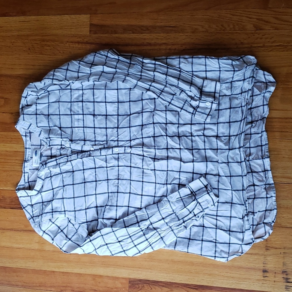 Old Navy Gray Striped Tunic